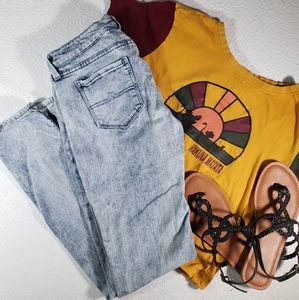 Arizona SIZE 7 Acid Wash Skinny Leg Jegging